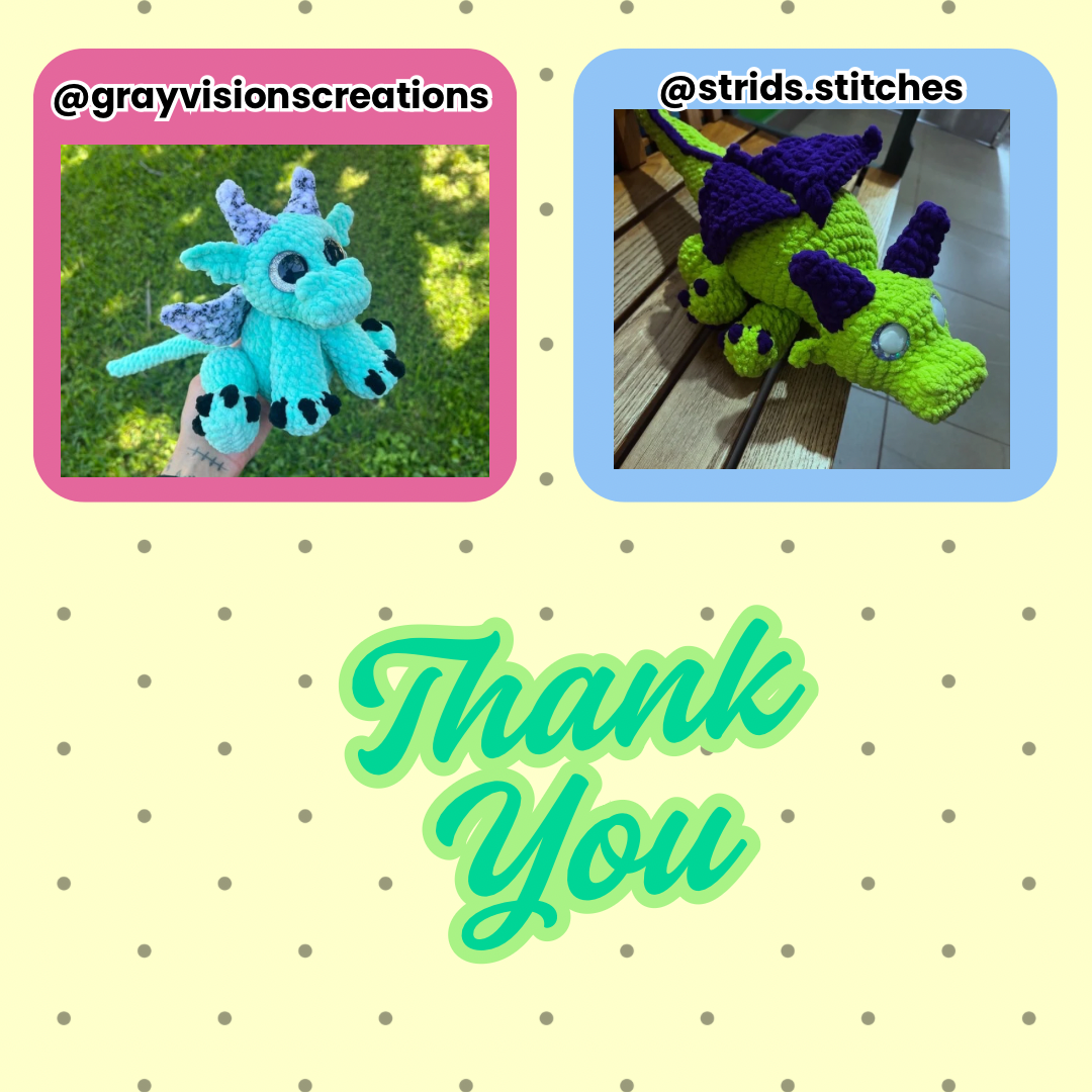 Zeus the Dragon 2 in 1 Pattern Pack (Laying & Sitting Version)