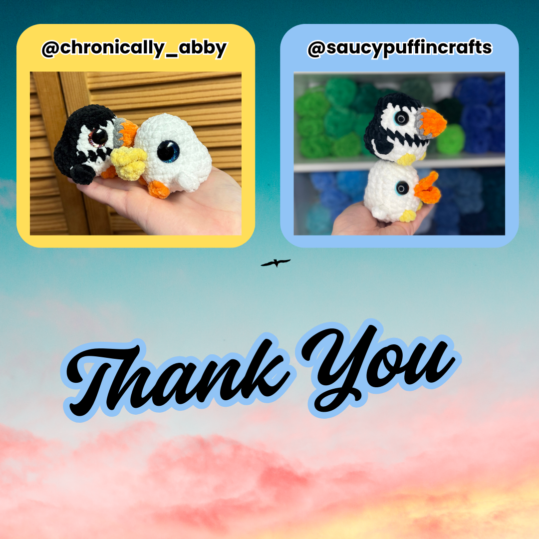 No Sew Baby Pelican & Low Sew Baby Puffin Crochet Patterns