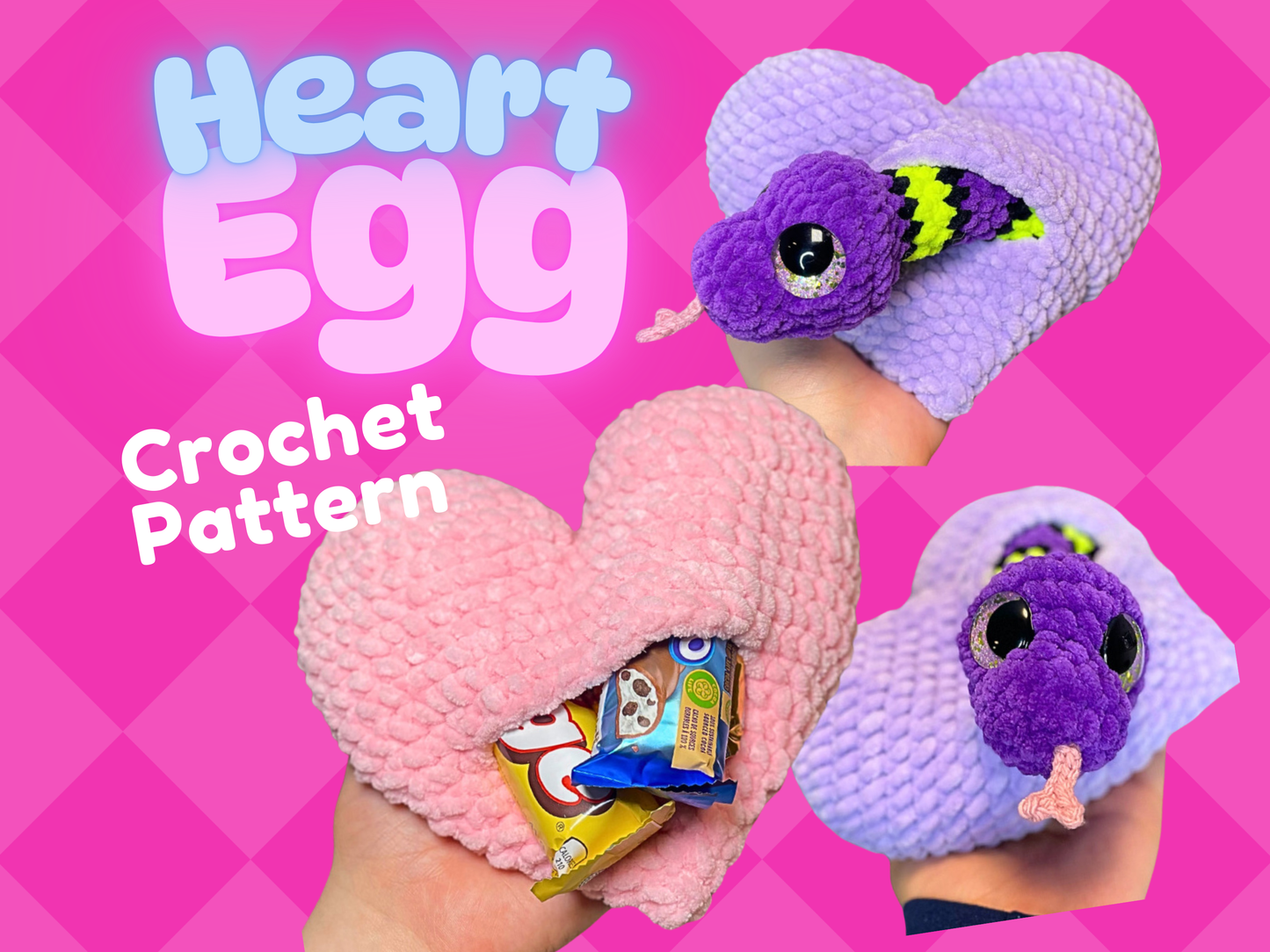 Heart Egg/Pouch Crochet Pattern