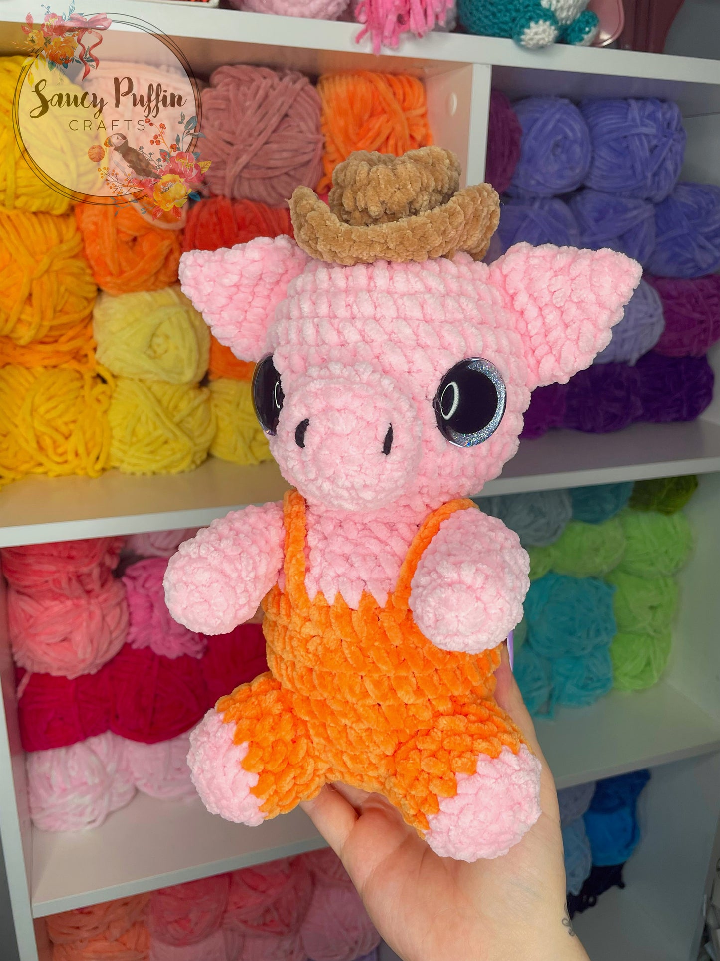 Cowboy Pig Plushie