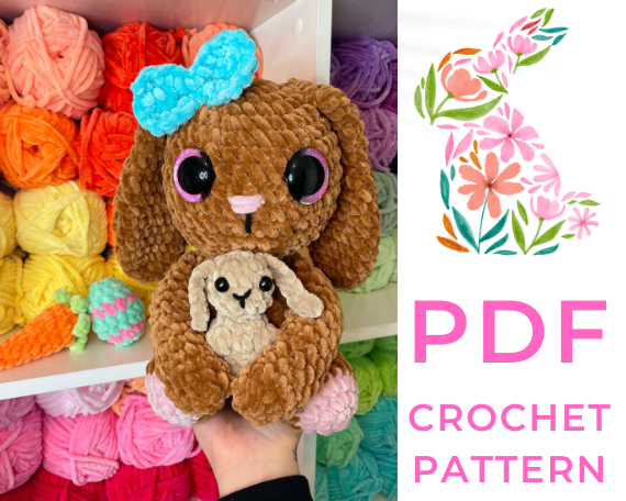Mama Bunny + Easter Minis Crochet Pattern