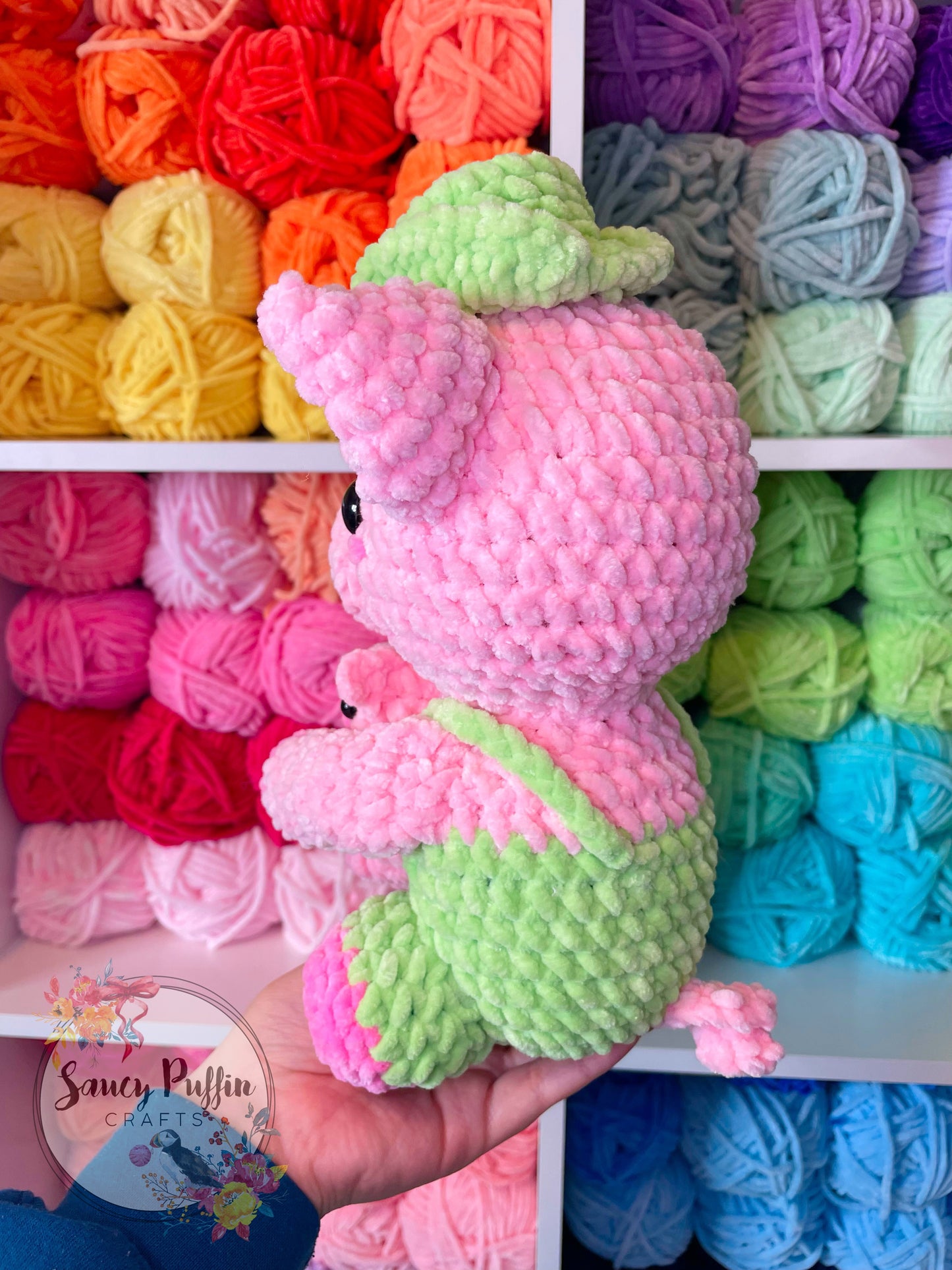 Papa Pig & Baby Pig Crochet Pattern