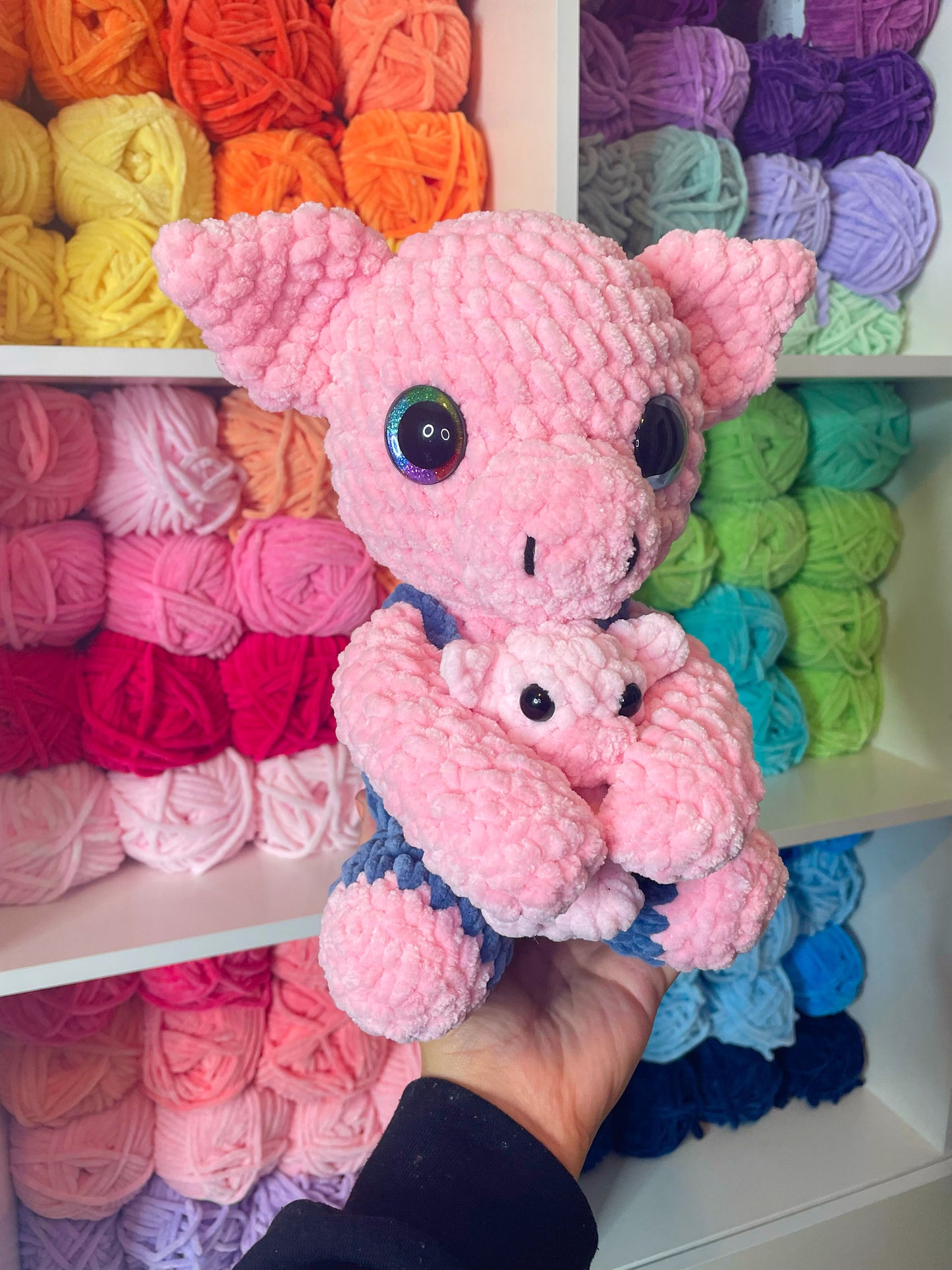 Papa Pig & Baby Pig Crochet Pattern