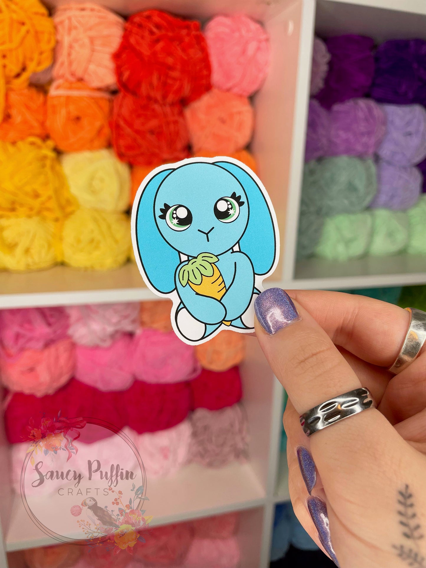 Bunny & Carrot Sticker