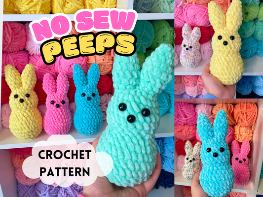 No Sew Easter Peep Crochet Pattern