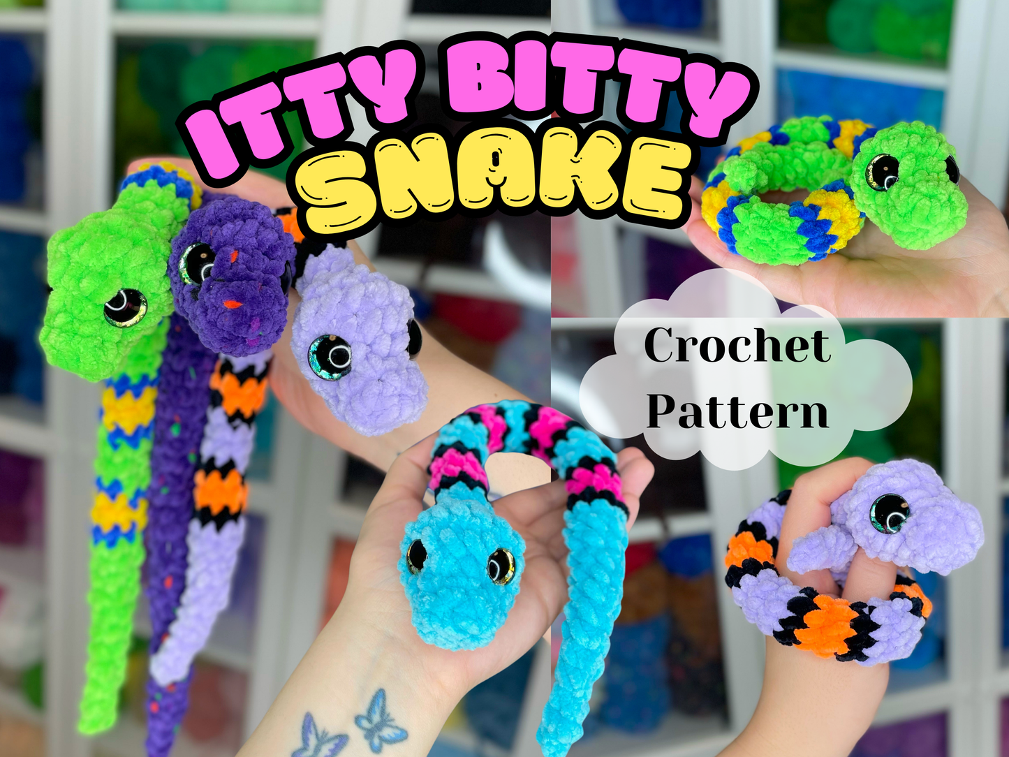 No Sew Itty Bitty Snake Crochet Pattern