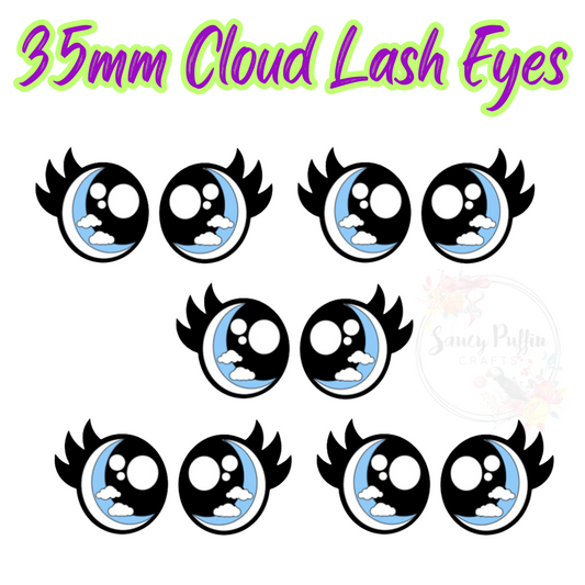 35mm Cloud Felt Eyes