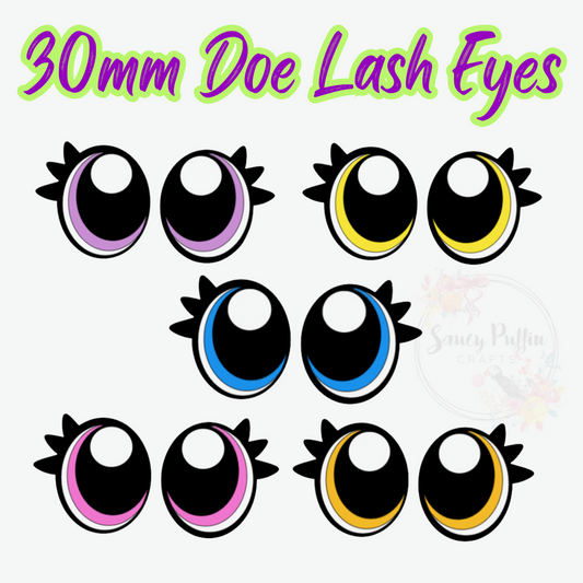 30mm Doe Lash Felt Eyes