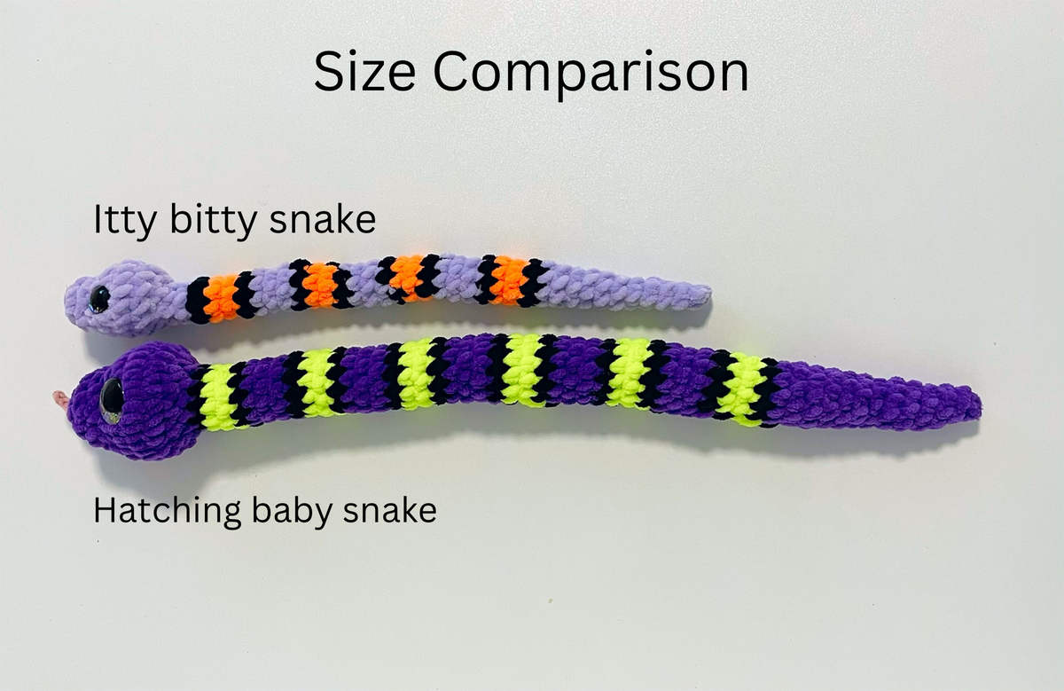No Sew Itty Bitty Snake Crochet Pattern – Saucy Puffin Crafts