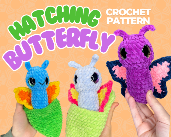 Hatching Butterfly Crochet Pattern